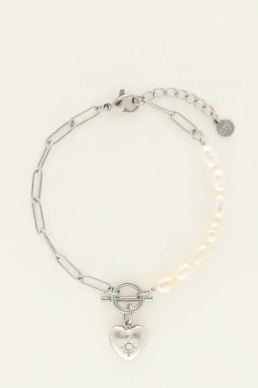 Armband Met Schakels & Parel