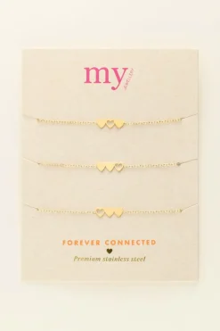 Armbanden Set Drie Hartjes