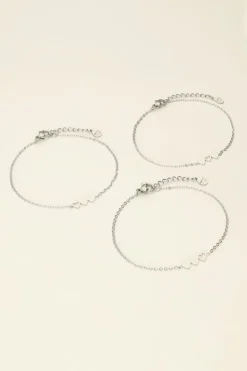 Armbanden Set Drie Hartjes
