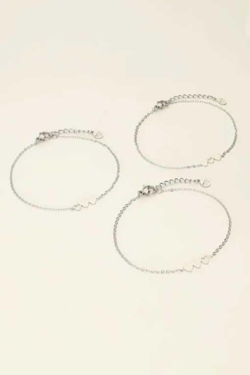 Armbanden Set Drie Hartjes
