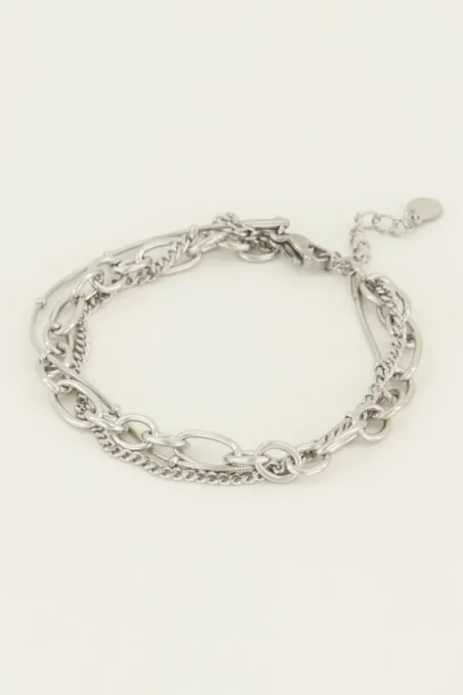 Armbandje Drielaags Bolletjes