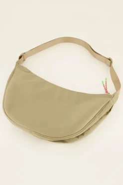 Beige Crossbody Tas Groot