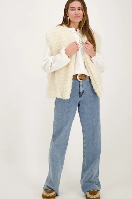 Beige Gilet Teddy