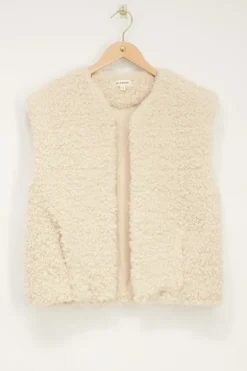 Beige Gilet Teddy