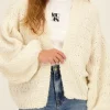 Beige Grof Gebreid Vest