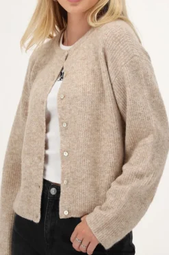 Beige Vestje Met Knoopjes