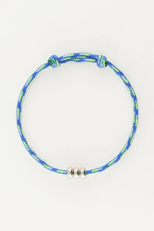 Blauwe Armband Mini Met Bolletjes