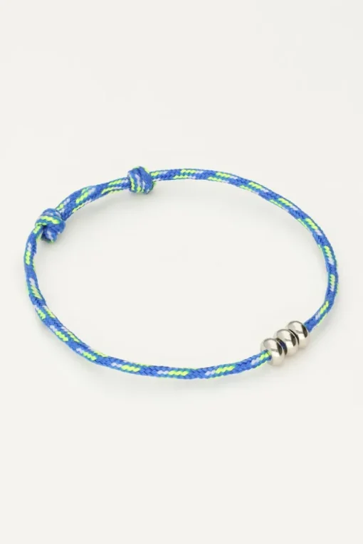 Blauwe Armband Mini Met Bolletjes