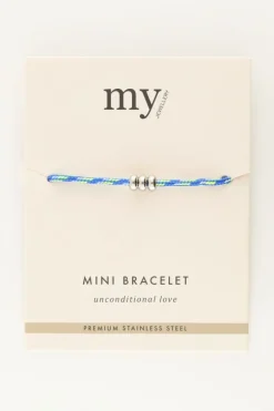 Blauwe Armband Mini Met Bolletjes