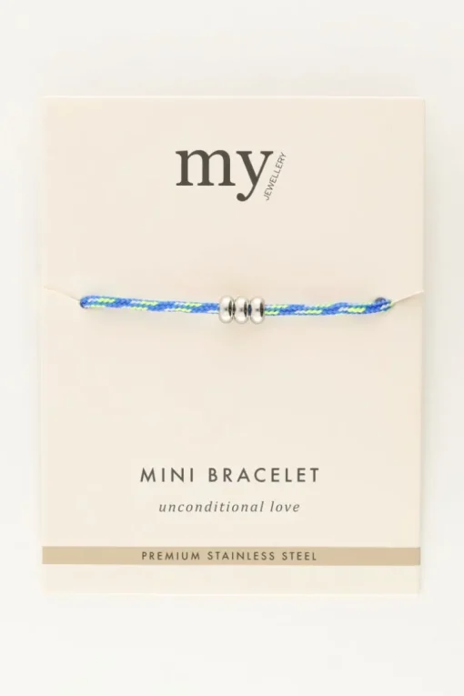 Blauwe Armband Mini Met Bolletjes