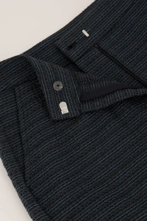 Blauwe Boucle Short Met Lurex