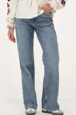 Blauwe Classic Wide Leg Jeans
