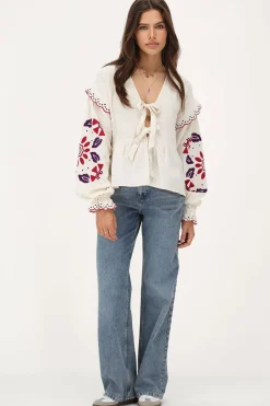 Blauwe Classic Wide Leg Jeans
