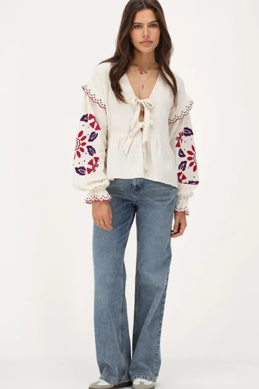 Blauwe Classic Wide Leg Jeans
