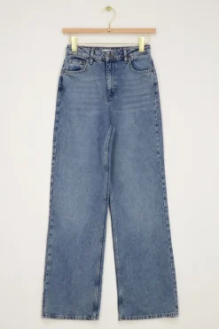 Blauwe Classic Wide Leg Jeans