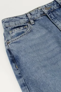 Blauwe Classic Wide Leg Jeans