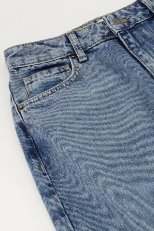Blauwe Classic Wide Leg Jeans