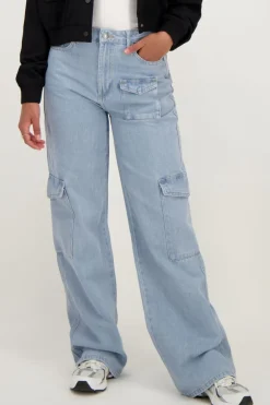 Blauwe Denim Cargo Jeans
