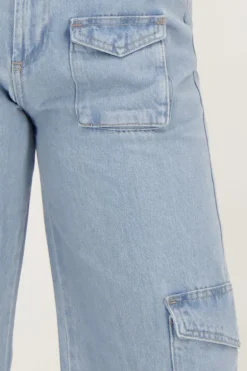 Blauwe Denim Cargo Jeans