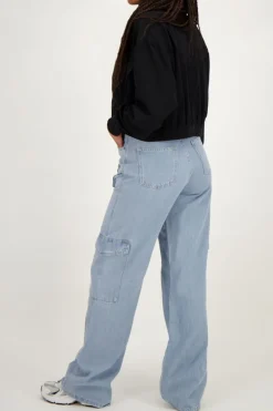 Blauwe Denim Cargo Jeans