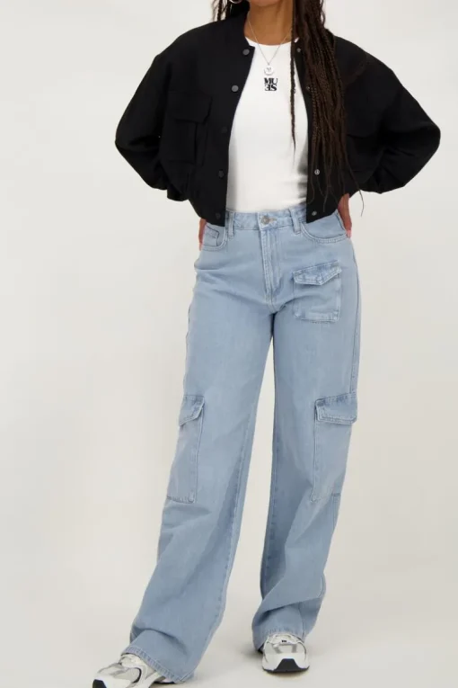 Blauwe Denim Cargo Jeans