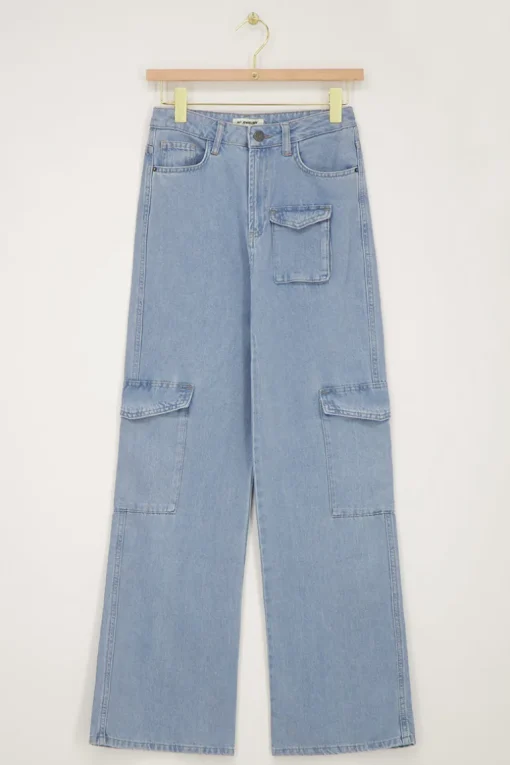 Blauwe Denim Cargo Jeans