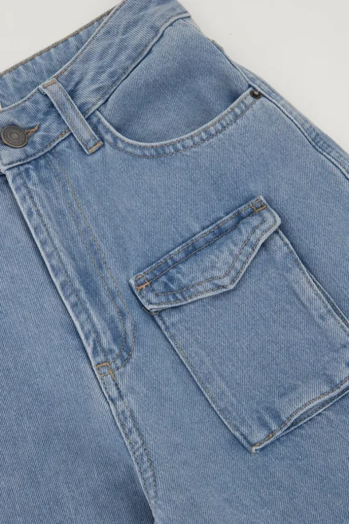 Blauwe Denim Cargo Jeans