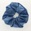 Blauwe Spijker Scrunchie
