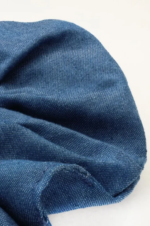 Blauwe Spijker Scrunchie