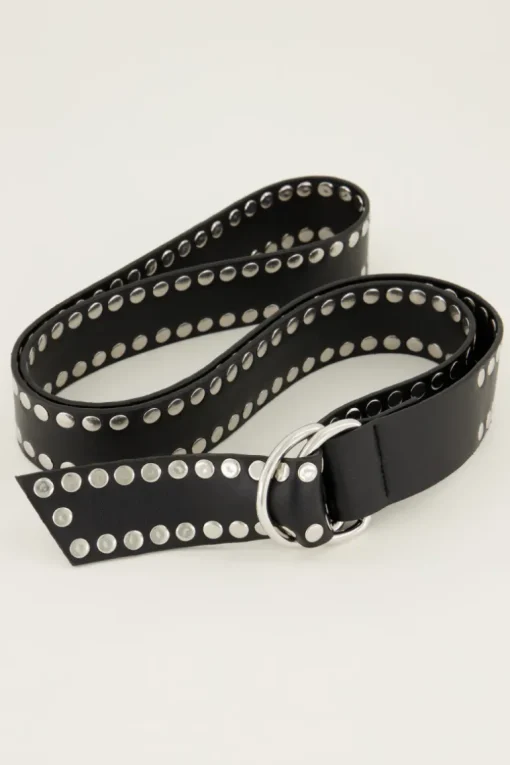 Brede Riem Met Zilverkleurige Studs