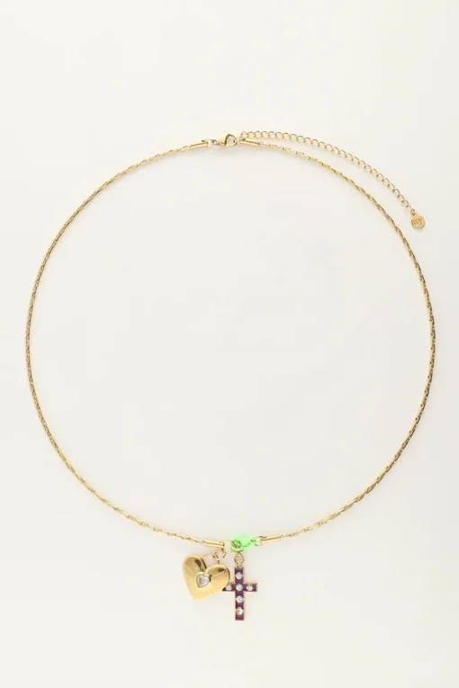 Candy Ketting Met Bedels En Groen Slotje
