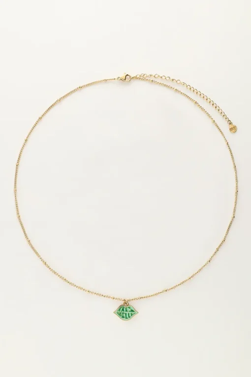 Candy Ketting Met Groene Très Belle Bedel