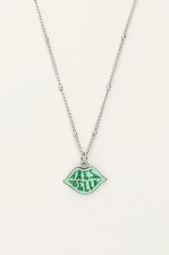 Candy Ketting Met Groene Très Belle Bedel