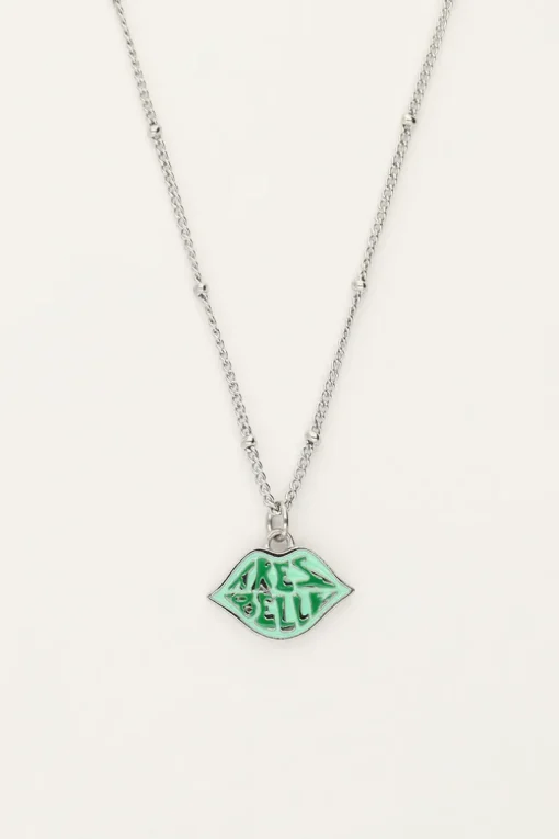Candy Ketting Met Groene Très Belle Bedel