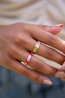 Casa Fiore Ring Met Roze Bloemen