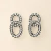 Chain Oorbellen Met Steentjes