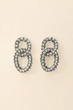 Chain Oorbellen Met Steentjes