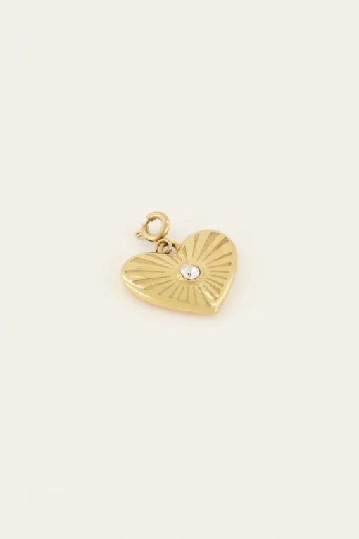 Custom Bedel Hart Met Strass Steentje