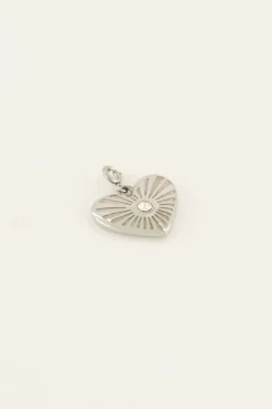 Custom Bedel Hart Met Strass Steentje