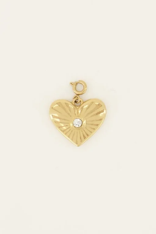 Custom Bedel Hart Met Strass Steentje