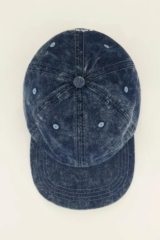 Donkerblauwe Denim Pet Au Revoir