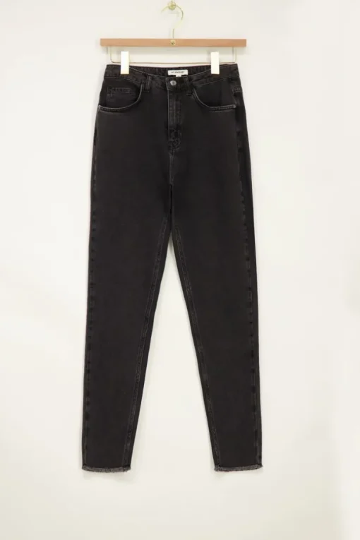 Donkergrijze Mom Jeans
