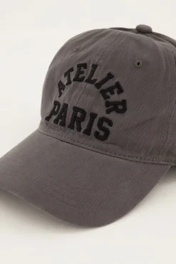 Donkergrijze Pet "Atelier Paris"