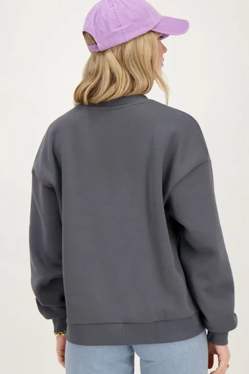 Donkergrijze Sweater La Joie De Vivre