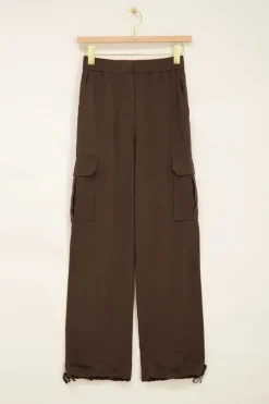 Donkergroene Pantalon Cargo