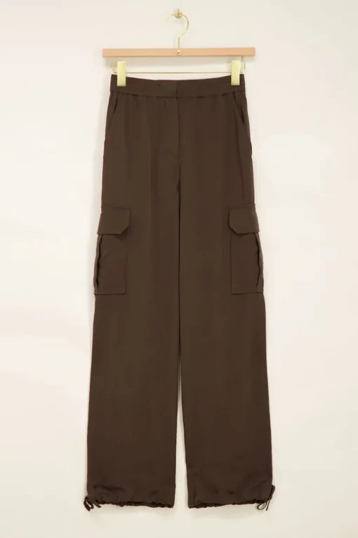 Donkergroene Pantalon Cargo