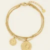 Driedubbele Armband Met Bedels
