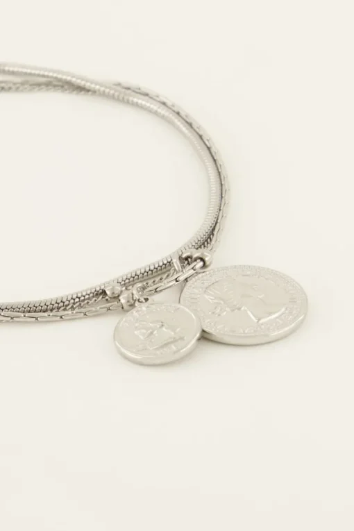 Driedubbele Armband Met Bedels