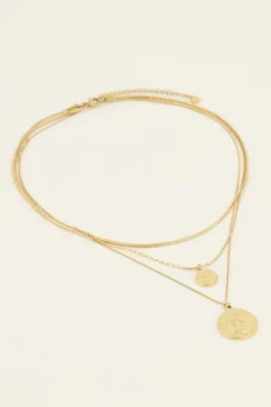 Driedubbele Ketting Met Bedels