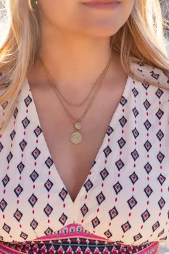 Driedubbele Ketting Met Bedels